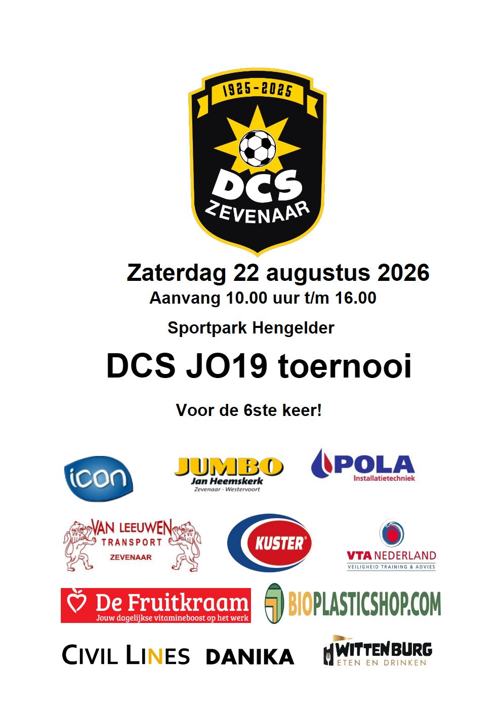 DCS JO19 Toernooi 2026