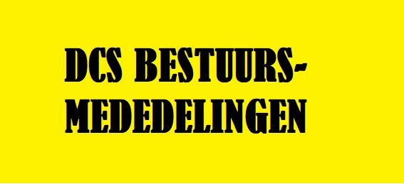 BESTUURSMEDEDELINGEN