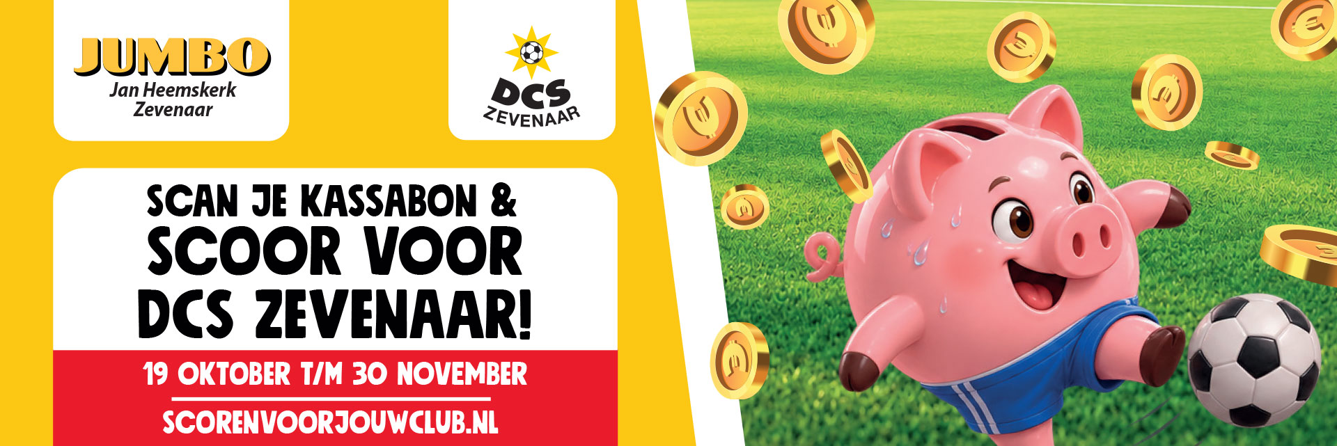 Spaar mee voor DCS Zevenaar met Jumbo Clubsparen!