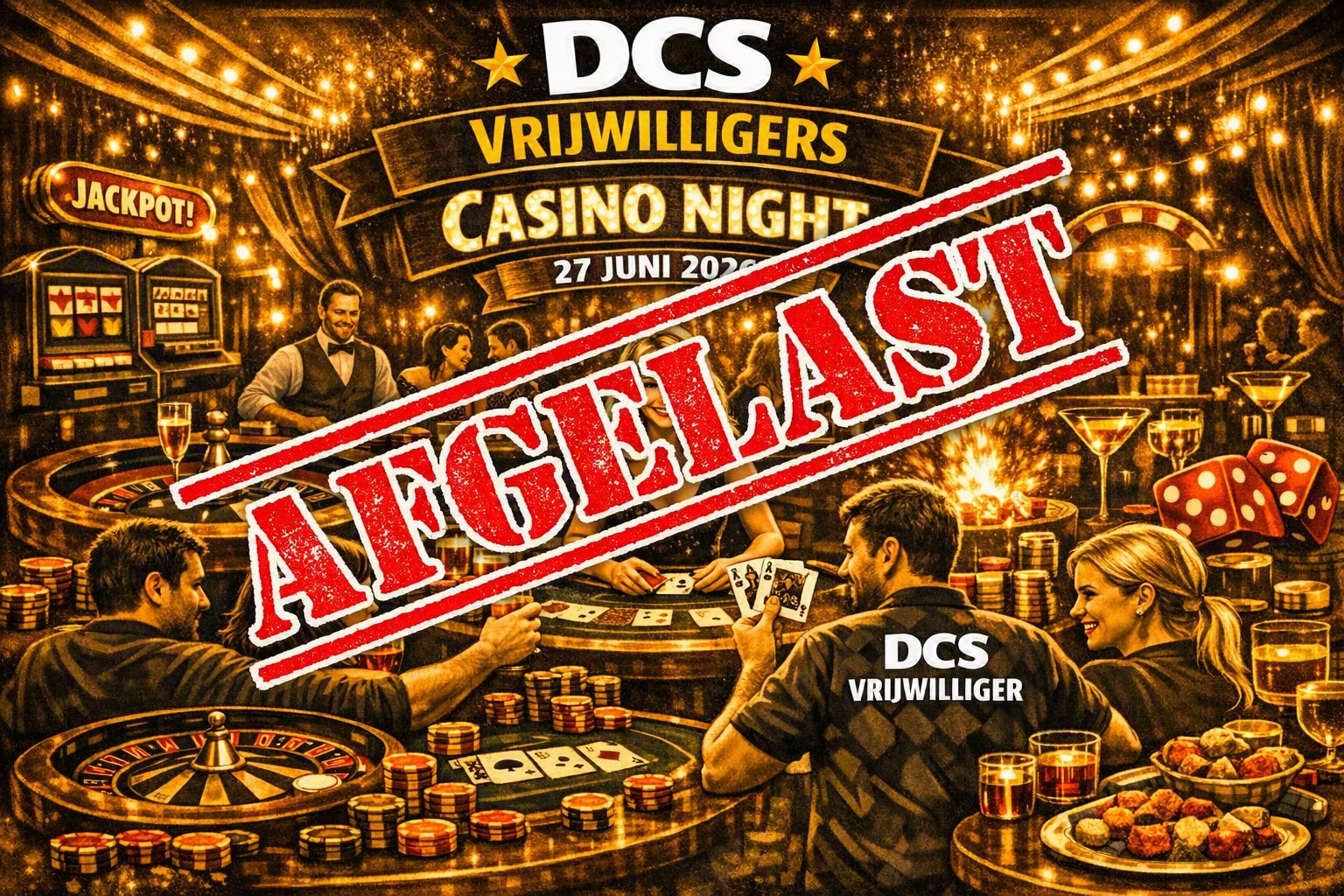 DCS Vrijwilligersfeest -AFGELAST!!!